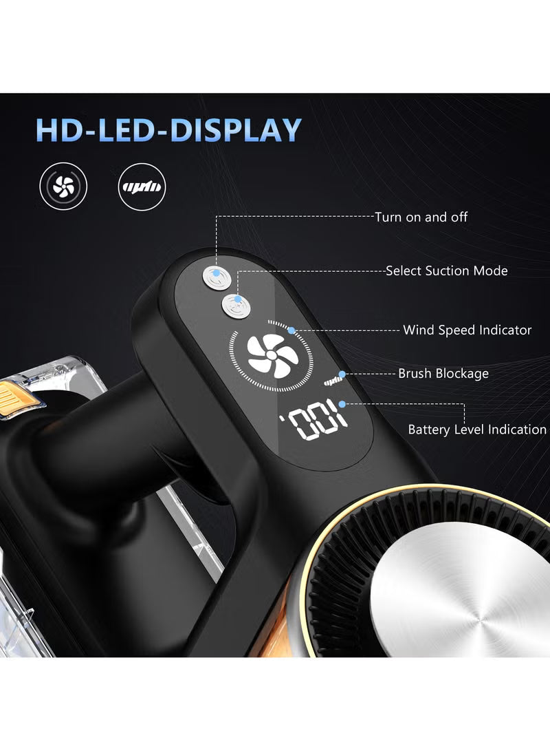 AA40 Cordless Vacuum Cleaner, 25Kpa Powerful Suction Stick Vacuum Gold