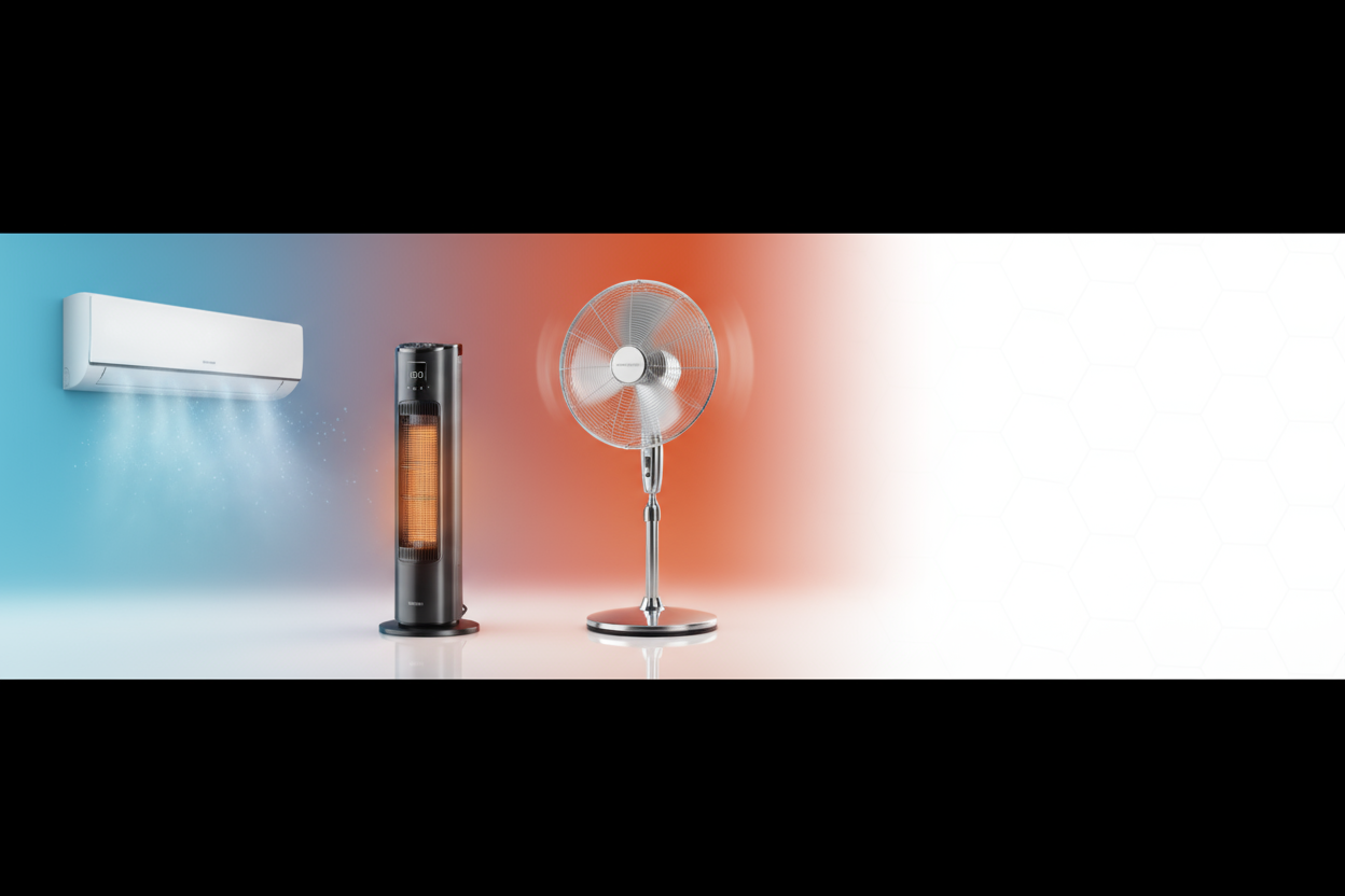 cooling and heating appliance in slidder bar