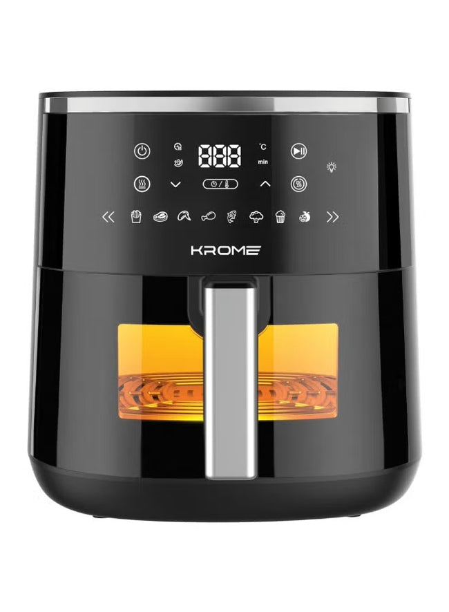KROME Air Fryer with Detachable Vortex Frying Rack 4.2 L 1500 W KR-AF42DD black Hover Image